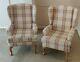 Hsl Buckingham Fireside Chairs And 2 Seater In Petit Nobel Check
