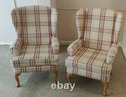 HSL Buckingham Fireside Chairs and 2 Seater in Petit Nobel Check