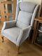 Hsl Carlton Fireside Chair Armchair Feature Grey Wingback Hardly Used