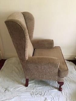 HSL Fireside Armchair Wingback Brown Chair