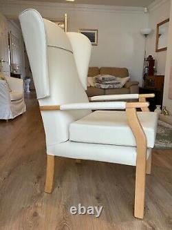 HSL Oakdale Fireside Chair in Leather