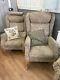Hsl Pair Of His & Hers Fireside Wingback Armchairs Free Midlands Delivery
