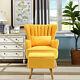 High Wing Back Armchair Upholstered Sofa Fireside Chair With Footstool Pillow New