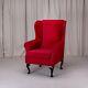 High Wing Back Fireside Chair Pimlico Rouge Fabric Seat Easy Armchair Queen Anne