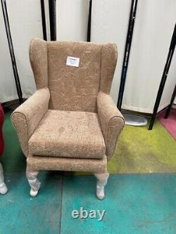High Wingback Fireside Chair/Elderly Wingback Armchair/Queen Anne Style Armchair