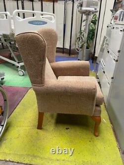 High Wingback Fireside Chair/Elderly Wingback Armchair/Queen Anne Style Armchair