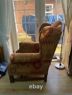 High back winged fireside/bedroom chair