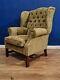 Impressively Large Wingback Fire Side Chair Armchair