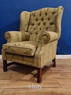 Impressively Large Wingback Fire Side Chair Armchair