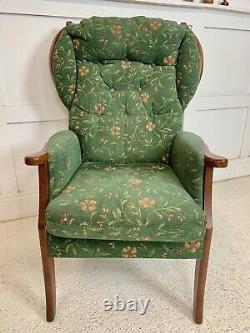 Joynson Holland Wing Back High Arm Chair Armchair Fireside Green