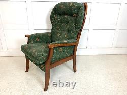 Joynson Holland Wing Back High Arm Chair Armchair Fireside Green