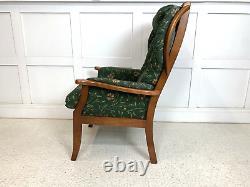 Joynson Holland Wing Back High Arm Chair Armchair Fireside Green