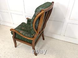 Joynson Holland Wing Back High Arm Chair Armchair Fireside Green
