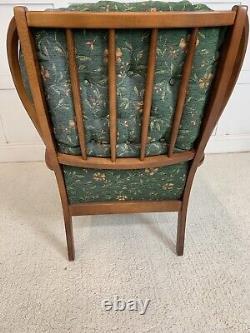 Joynson Holland Wing Back High Arm Chair Armchair Fireside Green