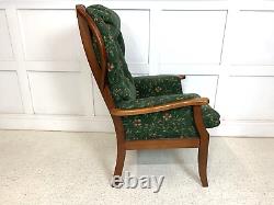 Joynson Holland Wing Back High Arm Chair Armchair Fireside Green