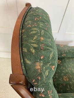 Joynson Holland Wing Back High Arm Chair Armchair Fireside Green