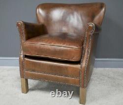 Leather Armchair The Epsley Hall Chair, Fireside Chair