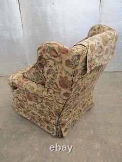 Lovely Vintage Retro Art Deco 30s Wing Back Fireside Armchair With Cushions