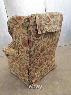 Lovely Vintage Retro Art Deco 30s Wing Back Fireside Armchair With Cushions