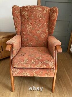 Lovely joynson holland wing backed fireside solid arm chair