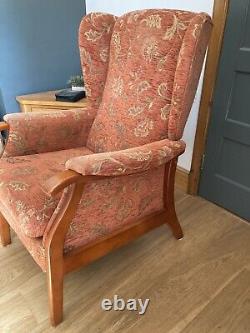 Lovely joynson holland wing backed fireside solid arm chair