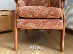 Lovely joynson holland wing backed fireside solid arm chair