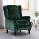 Luxurious Wingback Recliner Chair Velvet Armchair Fireside Occasional Chair Sofa