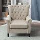 Luxury Reception Armchair Velvet High Wing Back Occasional Fireside Lounge Chair