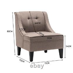 Modern Accent Tub Chairs Fireside Armchair Padded Single Sofa Living Room Lounge