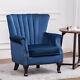 Modern Fireside Sofa Lounge Armchair Wing Back Scallop Shell Accent Tub Chair