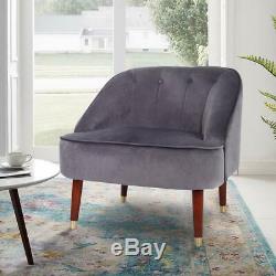 Modern Occasional Cocktail Velvet Accent Tub Chair Wing Back Armchair Fireside