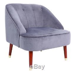 Modern Occasional Cocktail Velvet Accent Tub Chair Wing Back Armchair Fireside