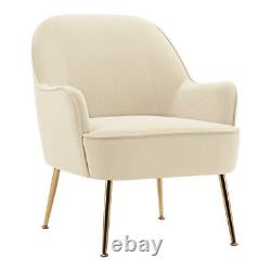 Modern Velvet Accent Tub Chair Living Room Bedroom Lounge Armchair Fireside Sofa