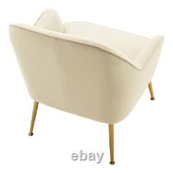 Modern Velvet Accent Tub Chair Living Room Bedroom Lounge Armchair Fireside Sofa