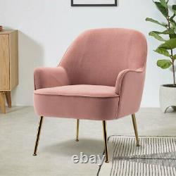 Modern Velvet Sofa WingBack Cuddle Chairs Fireside Armchair Bedroom Lounge Seats