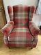 Next Sherlock Tartan Check Stirling Red Armchair Fireside Chair Rrp £499