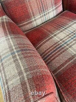 NEXT Sherlock TARTAN Check Stirling Red Armchair fireside Chair RRP £499