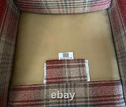 NEXT Sherlock TARTAN Check Stirling Red Armchair fireside Chair RRP £499