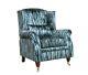 Offer! Accent Wing Chair Fireside Cottage Zebra Green Fabric