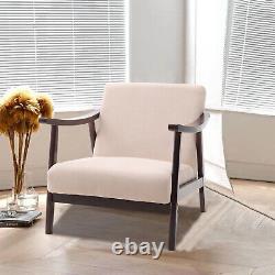 Occasional Chair Fabric Velvet Tub Armchair Fireside Living Room Cushioned Seat