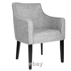 Occasional Velvet/Linen Modern Armchair Tub Chair Lounge Wing Back Sofa Fireside
