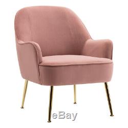 Occasional Velvet Nordic Armchair Tub Chair Living Bedroom Sofa Lounge Fireside