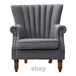 Occasional Wing Back Chair Fabric Tub Armchairs Sofa Fireside Lounge Living Room