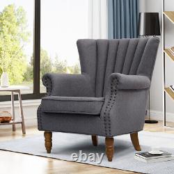 Occasional Wing Back Chair Fabric Tub Armchairs Sofa Fireside Lounge Living Room