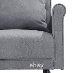 Occasional Wing Chair High Back Fabric Linen Tub Armchair Fireside Living Room