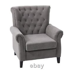 Occasional Wing Chair High Back Velvet Fabric Tub Chair Fireside Armchair Lounge