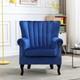 Occasional Wing Chair Velvet Fabric Tub Chair High Back Fireside Armchair Lounge