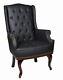Orthopedic High Back Chair Winged Armchair Fireside Queen Anne Fireside Leather