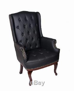 Orthopedic High Back Chair Winged Armchair Fireside Queen Anne Fireside Wingback