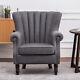 Orthopedic Shell Scallop Back Armchair 1 Seater Single Sofa Couch Chair Fireside